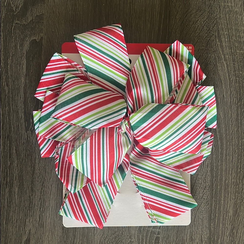 Festive Striped Bow